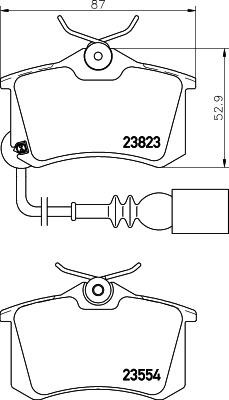 Don PCP1416 Brake Pad Set, disc brake PCP1416