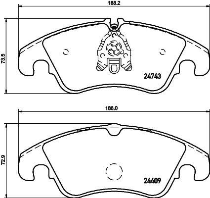 Don PCP1032 Brake Pad Set, disc brake PCP1032