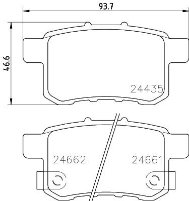 Don PCP1418 Brake Pad Set, disc brake PCP1418