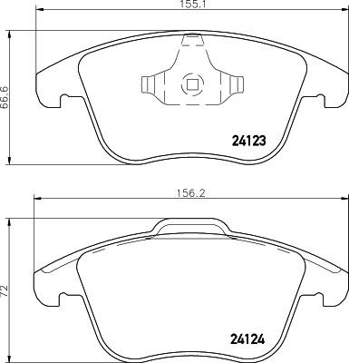 Don PCP1044 Brake Pad Set, disc brake PCP1044