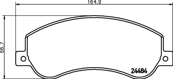 Don PCP1651 Brake Pad Set, disc brake PCP1651