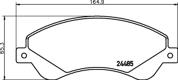 Don PCP1637 Brake Pad Set, disc brake PCP1637