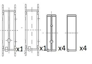 FAI BM1068-STD Crankshaft Bearings BM1068STD