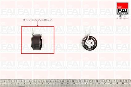 FAI T9386 Tensioner pulley, timing belt T9386