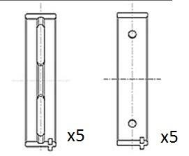 FAI BM1050-020 Crankshaft Bearings BM1050020