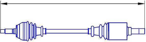 Sercore 22472A Drive shaft 22472A