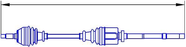 Sercore 22689B Drive shaft 22689B