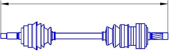 Sercore 22654 Drive shaft 22654