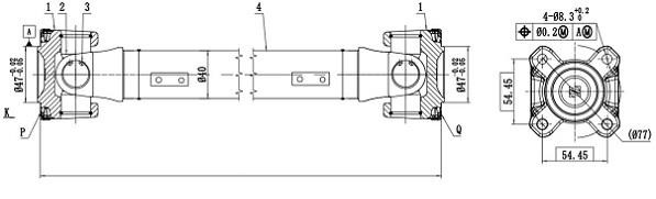 Sercore 32101 Propshaft, axle drive 32101