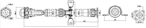 Sercore 32113 Propshaft, axle drive 32113