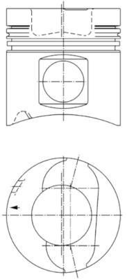 94944960 Kolbenschmidt Repair Set, piston/sleeve