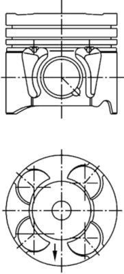 Kolbenschmidt 41660620 Piston set, 0,40mm 41660620