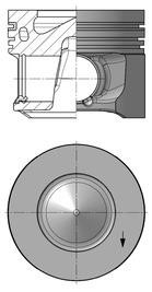 Kolbenschmidt 41264610 Piston set, 0,25mm 41264610