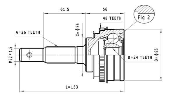 Statim C.567 CV joint C567