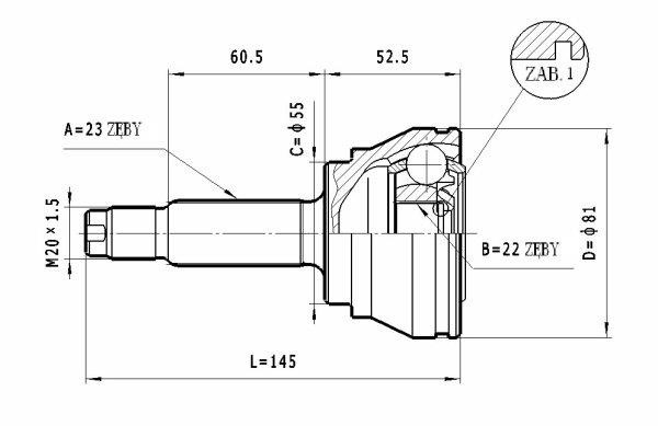 Statim C.189 CV joint C189