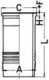 89934110 Kolbenschmidt Cylinder liner
