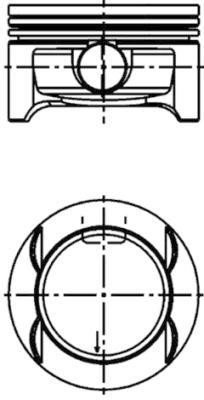 Piston Opel Corsa D: 41642600 Kolbenschmidt Piston