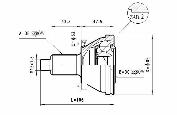 Statim C.011 CV joint C011