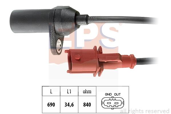 CKP sensor Lancia: 1953356 Eps Crankshaft position sensor