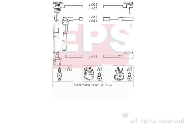 Eps 1.500.802 Ignition cable kit 1500802