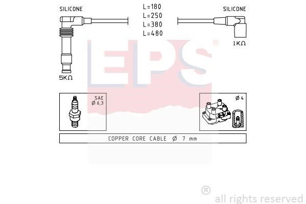 Eps 1501677 Ignition cable kit 1501677