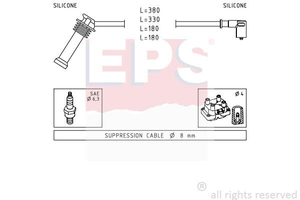 Eps 1.501.625 Ignition cable kit 1501625