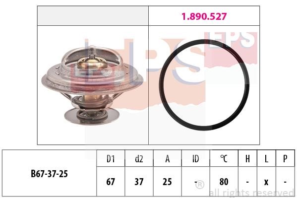 Eps 1880623 Thermostat, coolant 1880623