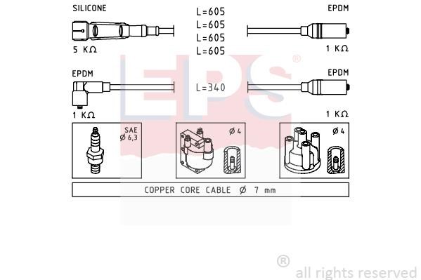 Eps 1500768 Ignition cable kit 1500768