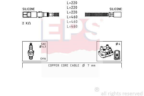 Eps 1501643 Ignition cable kit 1501643