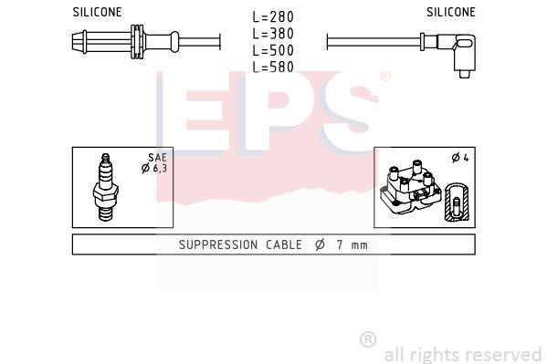 Eps 1501374 Ignition cable kit 1501374