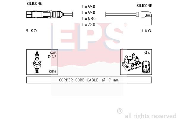 Eps 1.501.585 Ignition cable kit 1501585