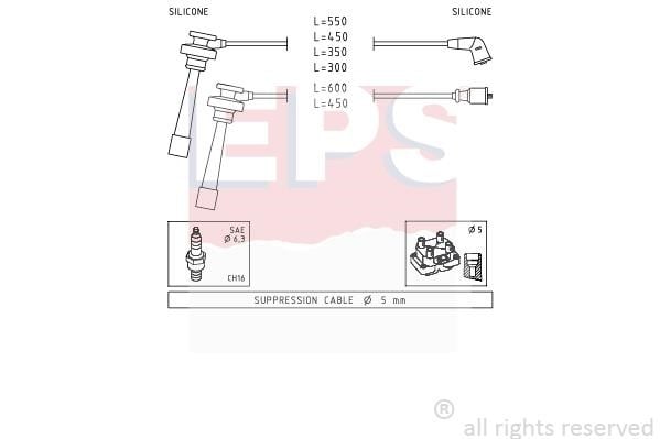 Eps 1501344 Ignition cable kit 1501344