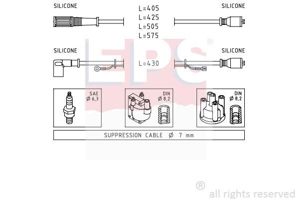 Eps 1500466 Ignition cable kit 1500466