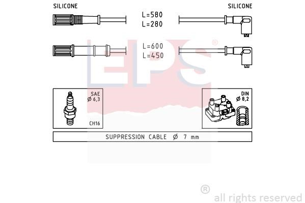 Eps 1501451 Ignition cable kit 1501451