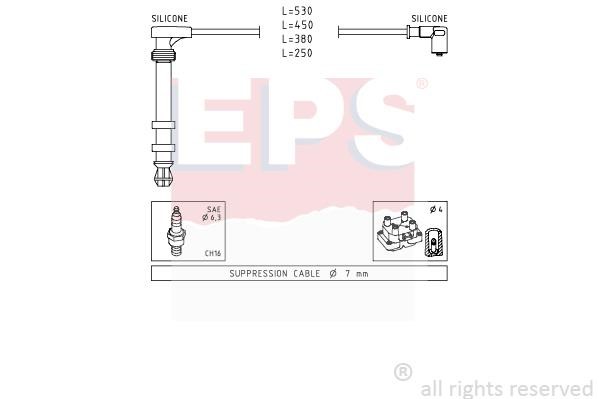 Eps 1501503 Ignition cable kit 1501503