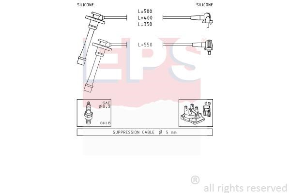 Eps 1501209 Ignition cable kit 1501209