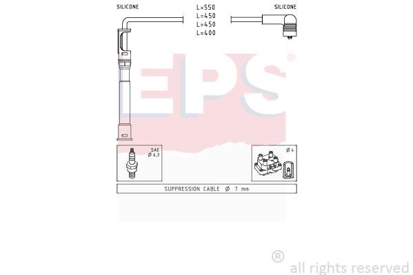Eps 1501681 Ignition cable kit 1501681