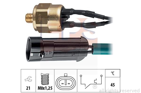Eps 1.840.124 Temperature Switch, coolant warning lamp 1840124
