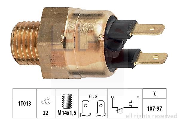 Eps 1.850.141 Fan switch 1850141