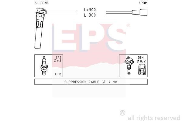 Eps 1501889 Ignition cable kit 1501889