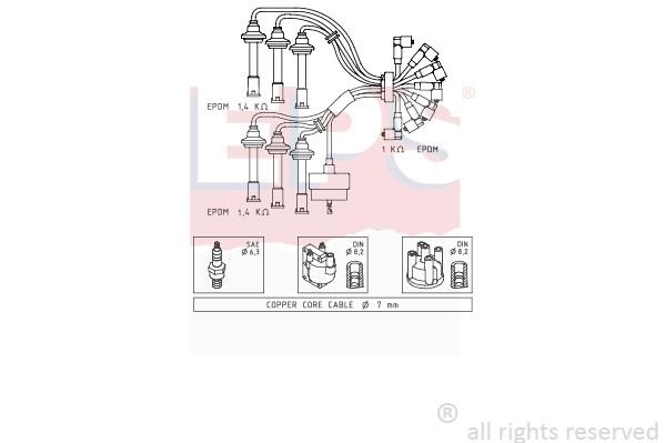 Eps 1500660 Ignition cable kit 1500660