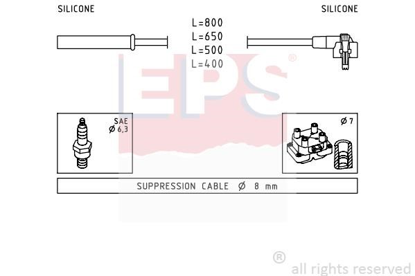 Eps 1.500.864 Ignition cable kit 1500864
