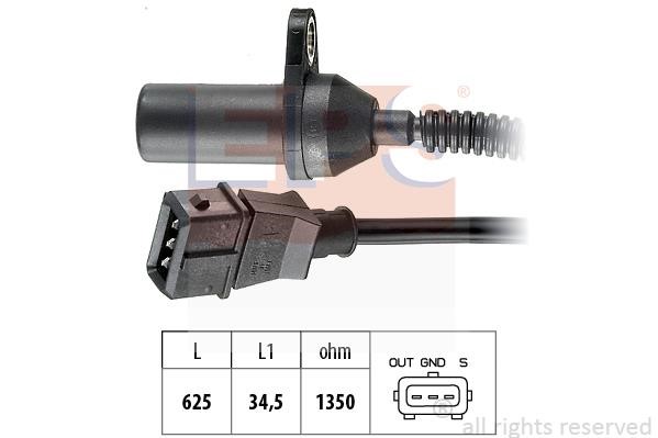 CKP sensor Fiat Brava: 1953285 Eps Crankshaft position sensor