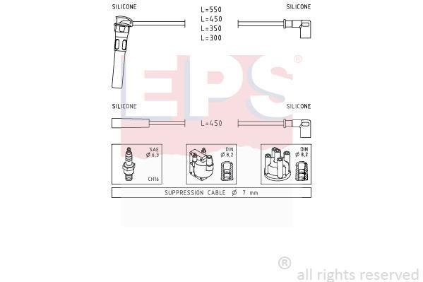 Eps 1501888 Ignition cable kit 1501888