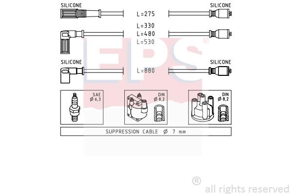 Eps 1500354 Ignition cable kit 1500354