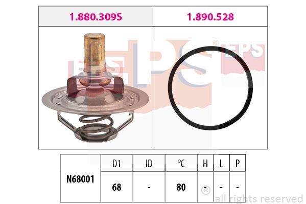 Eps 1.880.309 Thermostat, coolant 1880309