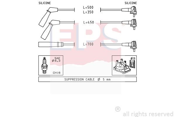 Eps 1501393 Ignition cable kit 1501393