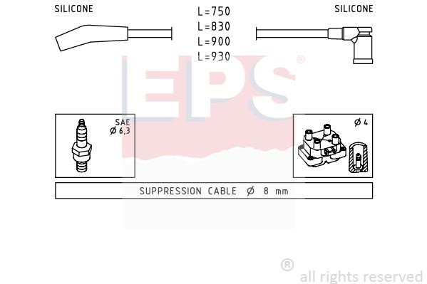 Eps 1501568 Ignition cable kit 1501568