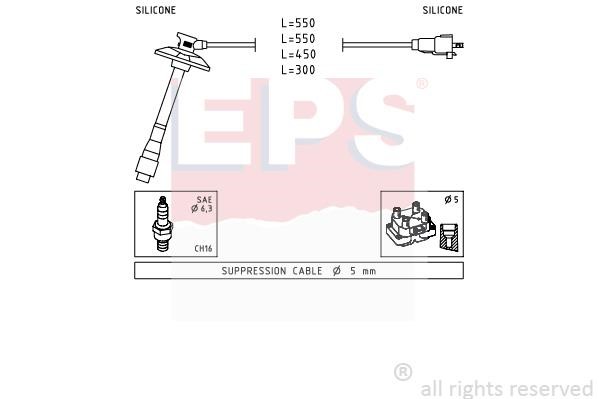 Eps 1501856 Ignition cable kit 1501856