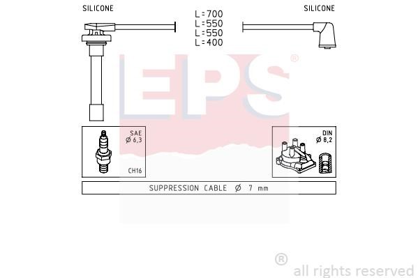 Eps 1501711 Ignition cable kit 1501711